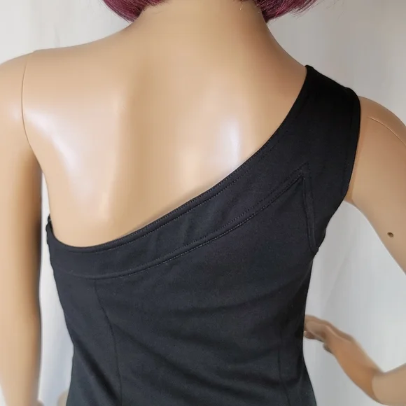 Trina Turk One Shoulder Little Black Dress. Women's Size 2 - Picture 4 of 8